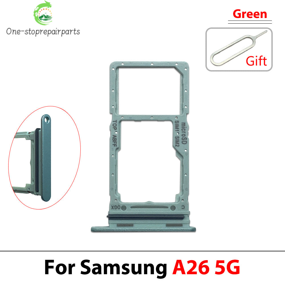 New For Samsung A36 A26 A56 4G 5G Dual SIM Card Tray Slot Holder Adapter Accessories Samsung phone repair parts