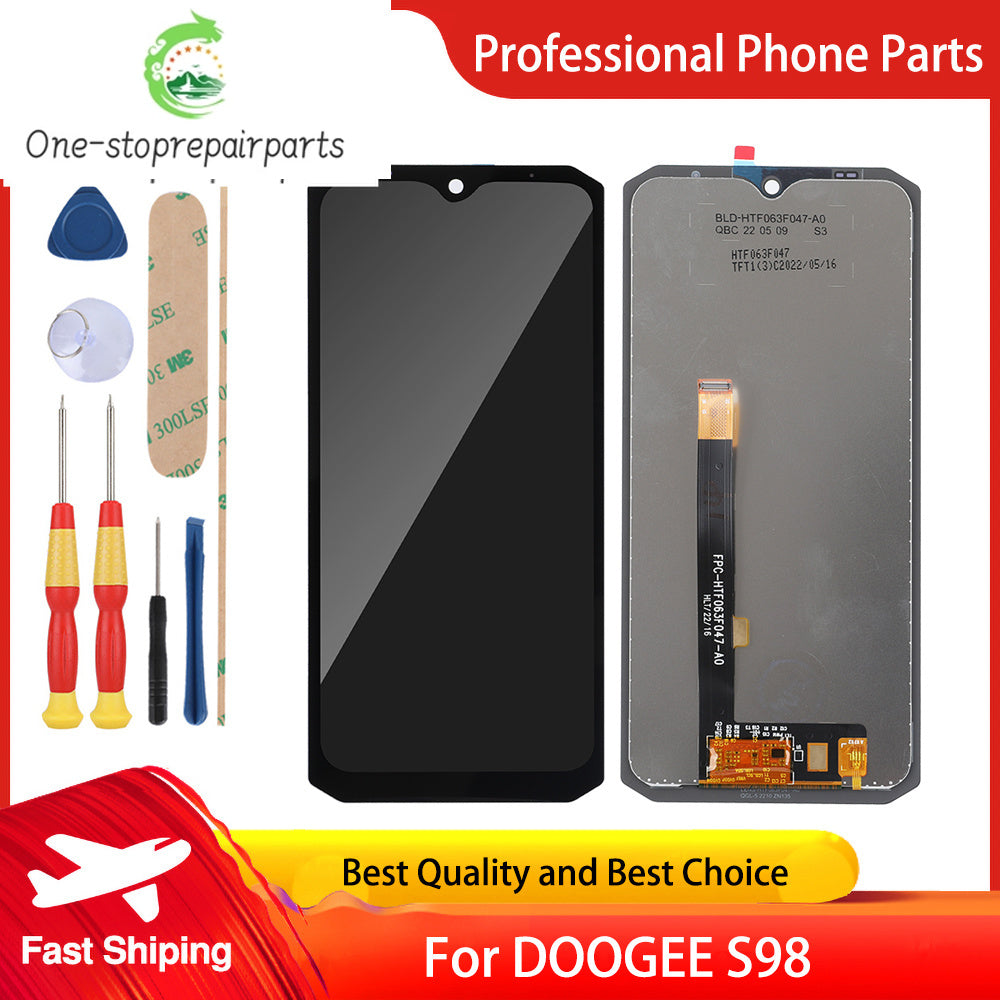 Original DOOGEE S98 Pro LCD Display and Touch Screen DOOGEE S99 Digitizer Assembly Replacement Display LCD + Tools Doogee phone repair parts
