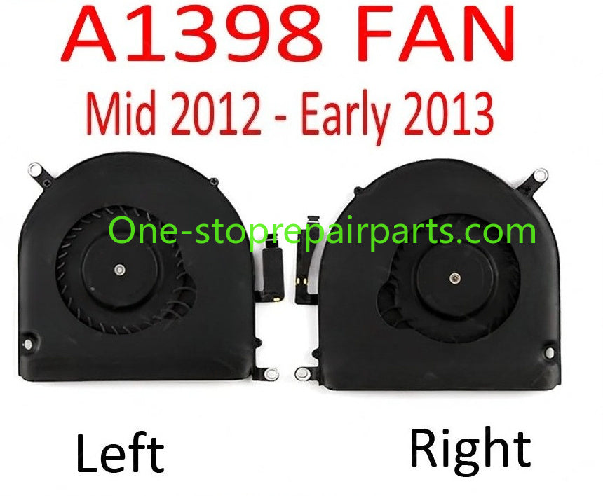 Mid 2012 Early 2013 for MacBook Pro Retina 15" A1398 Left Right Side CPU Fan Cooler Cooling Fan MC975/976/831 ME664/665 Macbook repair parts