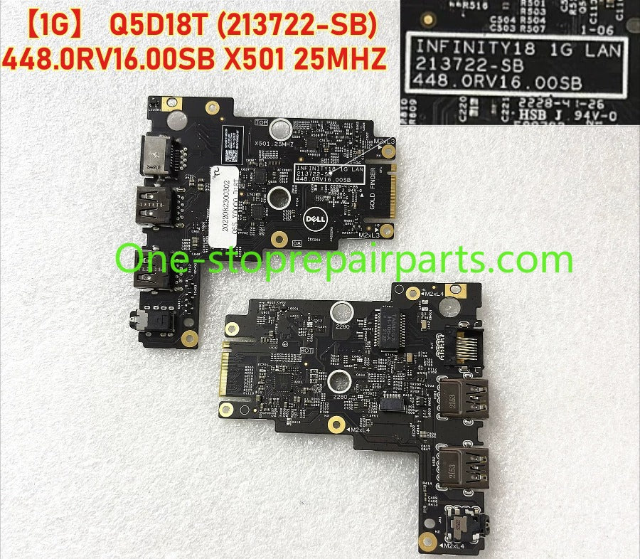 Dell Alienware M18 R1 R2 2.5G USB Small Board Audio Network Port  USB daughterboard CN-Q5D14J (213676) 2.5G Q5D18M (213690) CN-Q5D15Y (213722) 1G Q5D18T (213722)  Alienware Laptop repair parts
