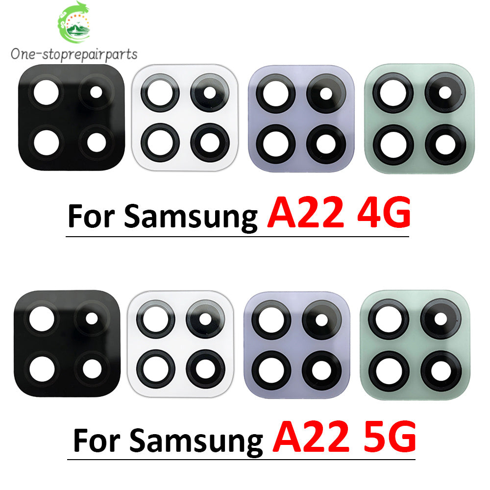 Back Rear Camera Glass Lens With Adhesive For Samsung A02 A02s A03 Core A03s A22 4G 5G A32 A52 A72 A33 A53 A73 Samsung phone repair parts