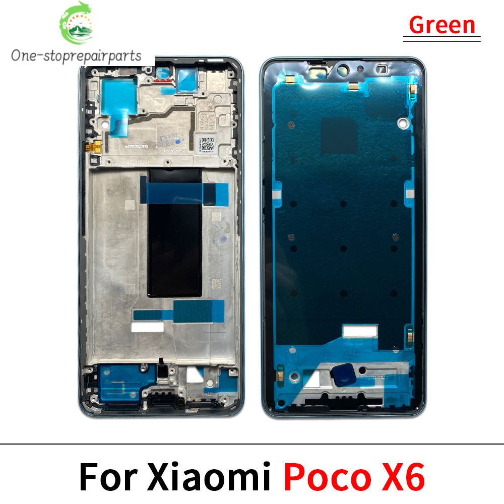 New Front Housing LCD Frame Screen Bezel Holder For Xiaomi Poco F3 F4 X3 GT M3 M4 M5s X5 X6 Pro 4G 5G Xiaomi  Xiao mi phone repair parts