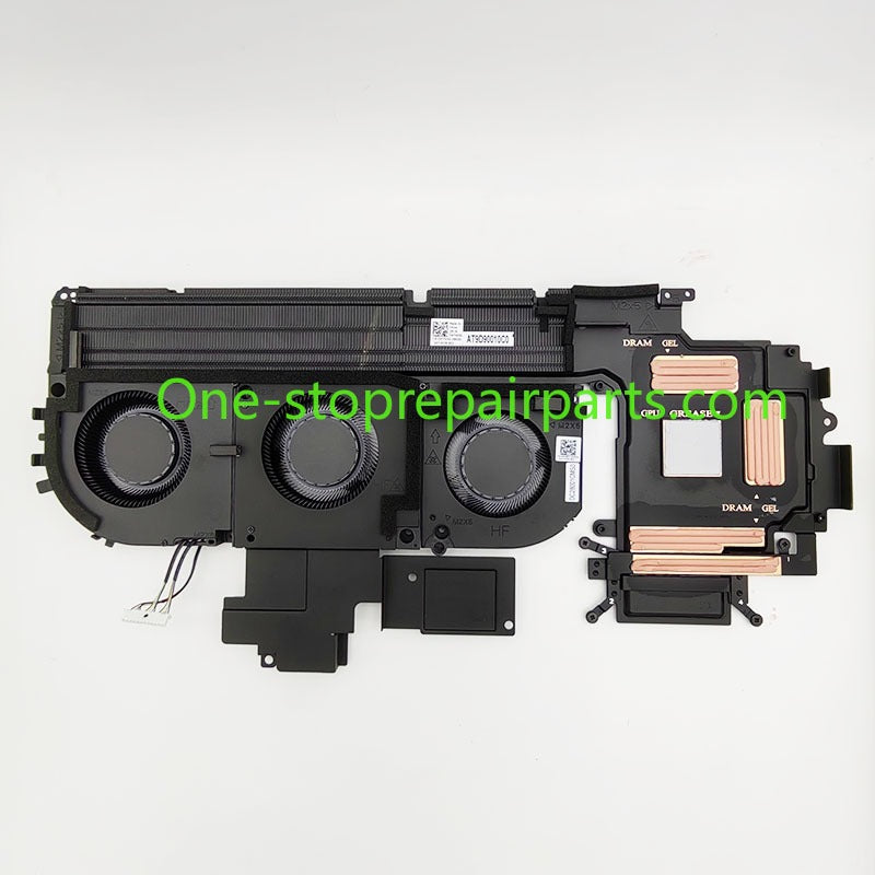 Laptop CPU GPU cooling fan thermal heatsink with circular fan For DELLPro Max 16 Plus MB16250 Precision 7690 0CHM9R 0WDXF1 0W7WHG 0W7WHG 0M87VT 0M87VT UMA cooling systems heat sink module Dell laptop repair parts