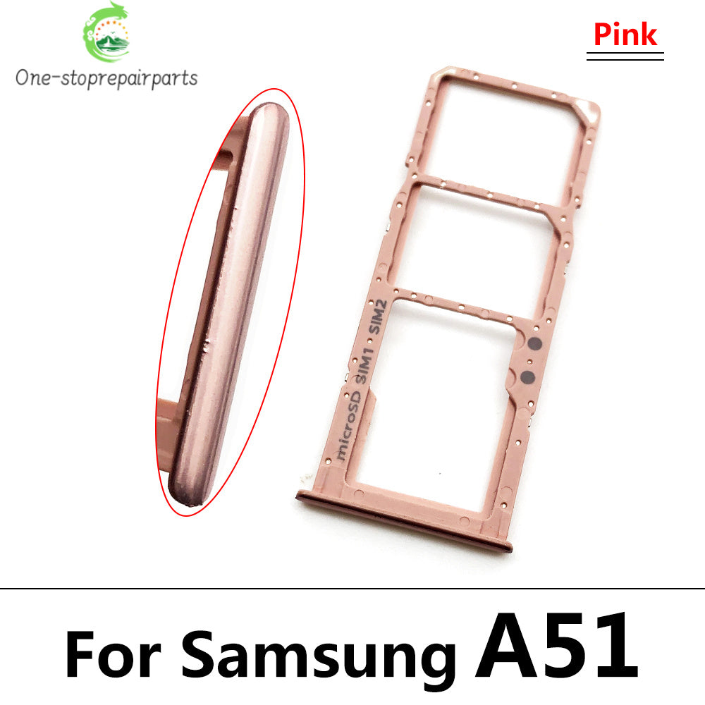 New For Samsung A12 A125F A31 A315F A51 A515F A71 A715F Dual SIM Card Tray Slot Holder Adapter Accessories Samsung phone repair parts