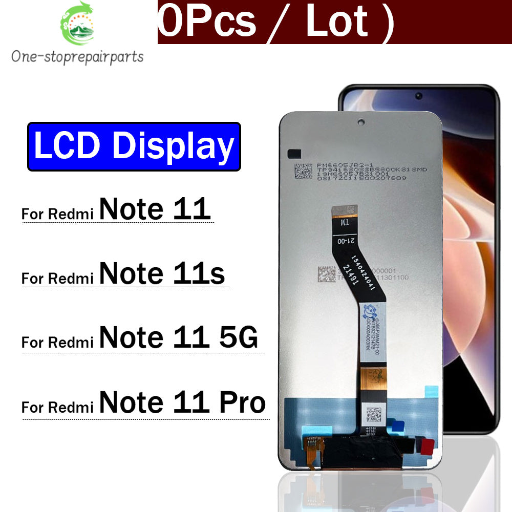 10Pcs, LCD For Xiaomi Redmi Note 11 11s Pro 4G 5G 2201117TG 2201117SG Display Touch Screen Digitizer Panel Assembly  Xiaomi  Xiao mi phone repair parts