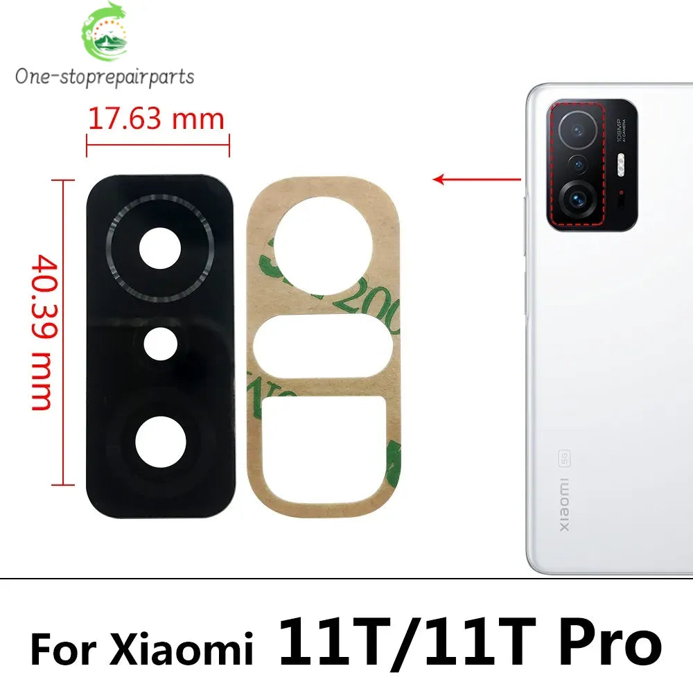 New Camera Glass Rear Back Camera glass Lens For Xiaomi Mi 10T 11T 12T 13T 14T Pro With Glue Adhesive  Xiaomi  Xiao mi phone repair parts