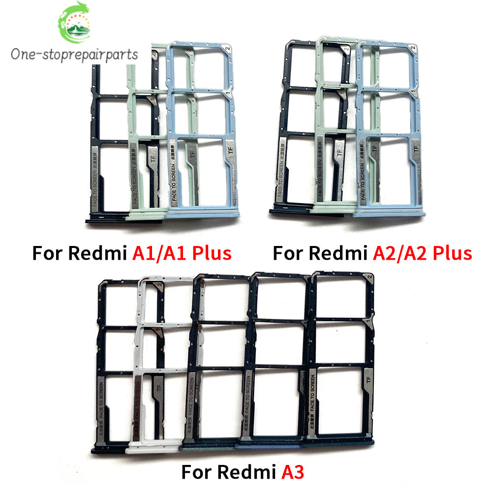 10Pcs/Lot, SIM Card Tray Slot Holder Adapter Accessories For Redmi A1 A2 A3 Plus Redmi phone repair parts