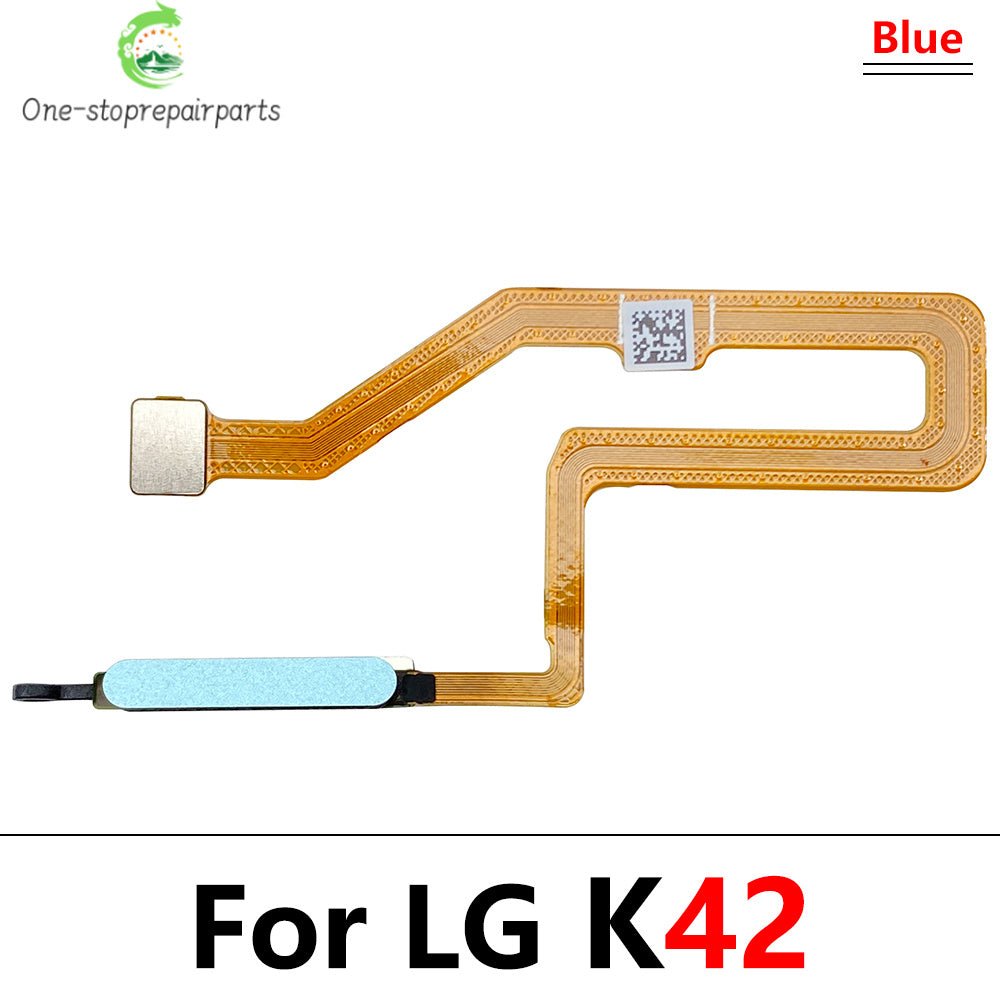 New For LG K42 K52 Home Button FingerPrint Touch ID Sensor Flex Cable Ribbon Replacement Parts  LG phone repair parts