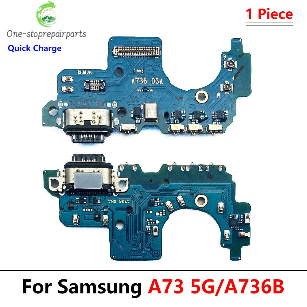 For Samsung A73 5G A736 A736B USB Charging Port Dock Connector Board Mainboard Main Flex Cable Repair Parts Samsung phone repair parts
