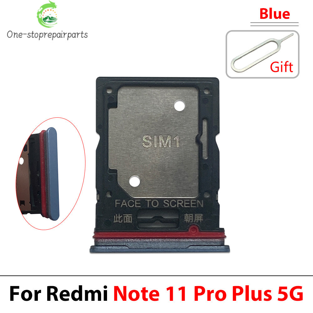 SIM Card Tray Slot Holder Adapter Accessories For Xiaomi Redmi Note 11 11s Pro Plus 4G 5G  Xiaomi  Xiao mi phone repair parts