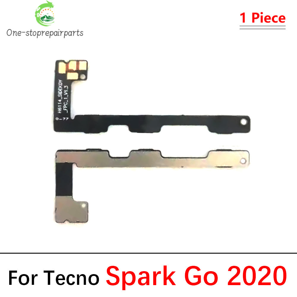 Power on off Volume Key Button Flex Cable For Infinix Tecno Spark 7 8 8C 10 10C 20 20C 30C Pro Go 2020 2022 2023 2024  infinix phone repair parts