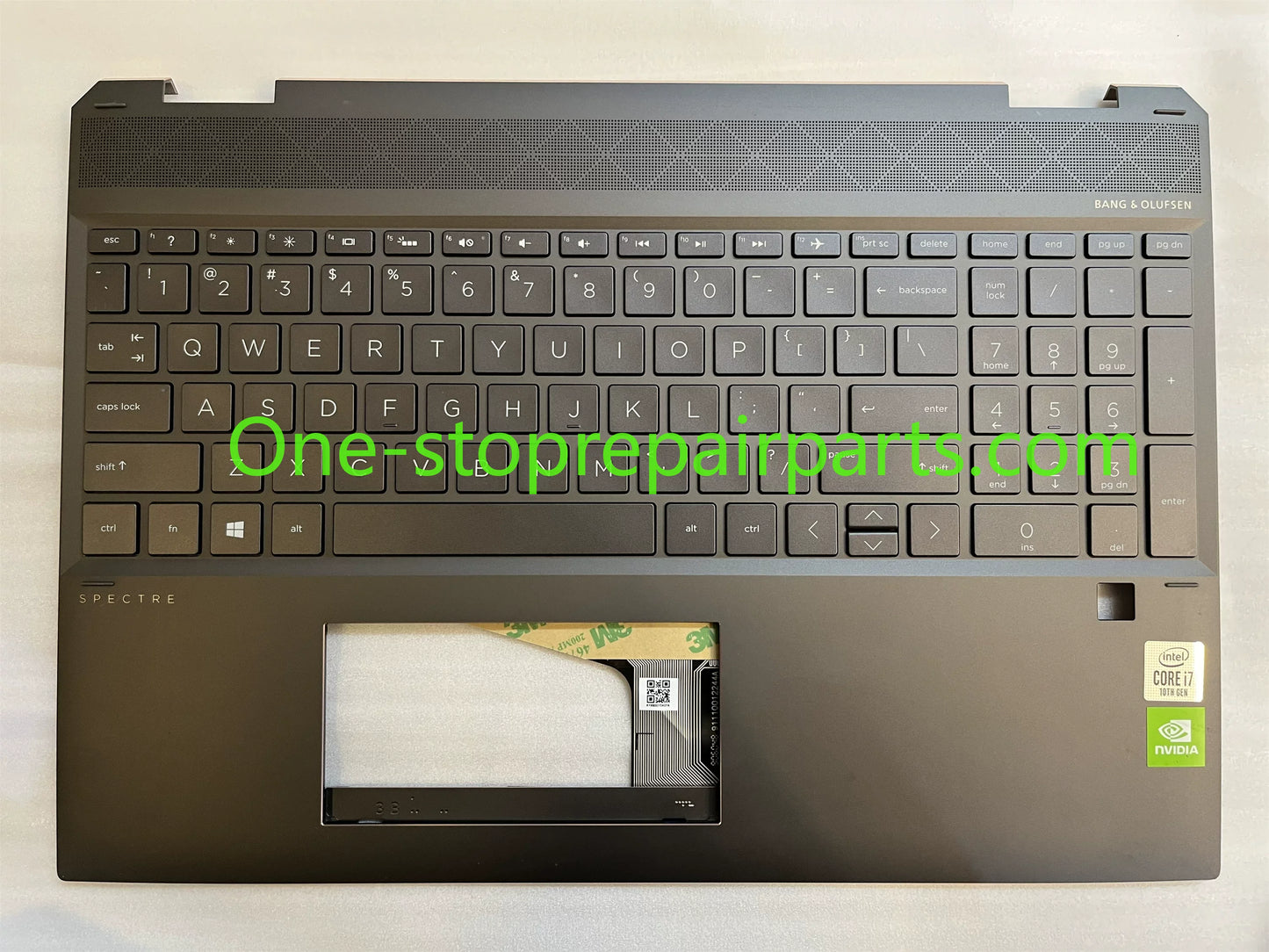 Cover case For HP Spectre X360 15-DF 15-Df0011tx5 TPN-Q213 back housing bezel topcase palmrest keyboard L38097-001 D Case Bottom Brown Blue