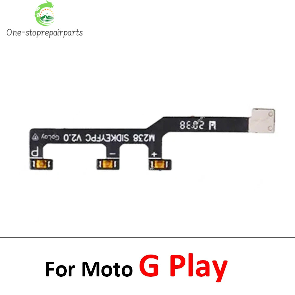 10Pcs, Power Switch On/Off Button Volume Key Button Flex Cable For Motorola Moto G 5G Plus Power Stylus Play Pure 2021 2022 Motorola phone repair parts