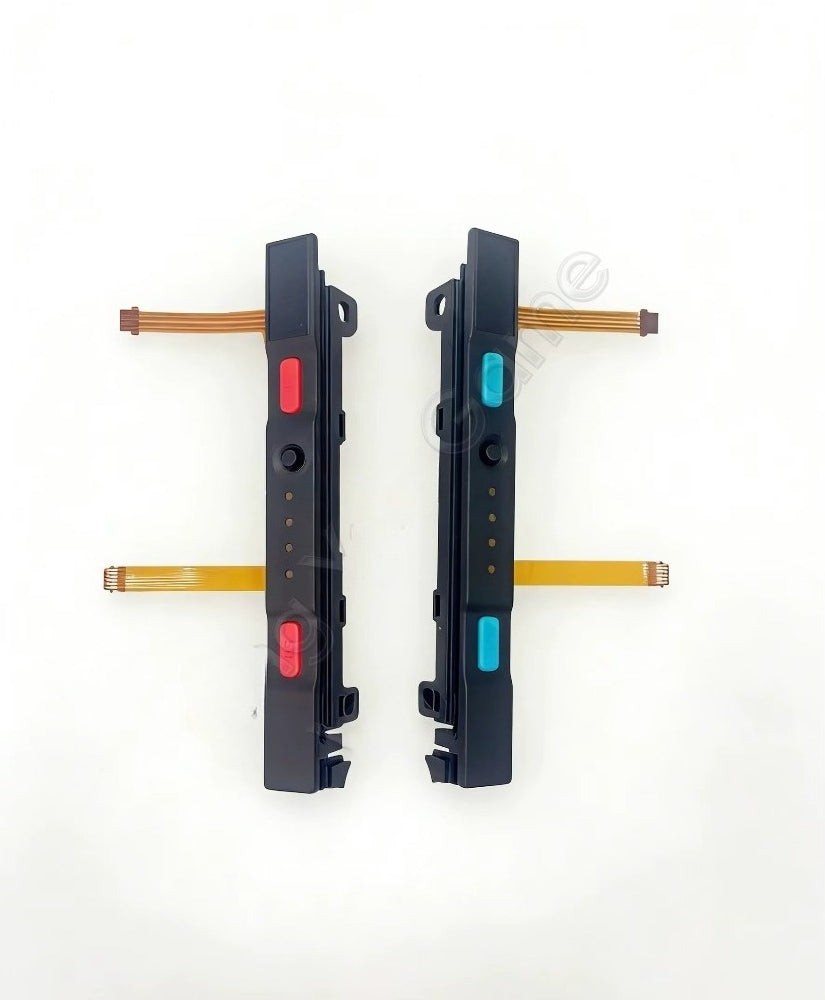 Original Secondhand Plastic Slider Set for Switch NS Joy-con Controller Rail Assembly with Flex Cable and Button Game console repair parts