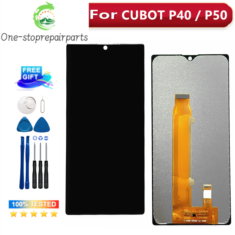 6.2 inch For Cubot P40 LCD Display And Touch Screen Assembly Replacement For Cubot P50 LCD Display + tools Other brand Phone repair parts