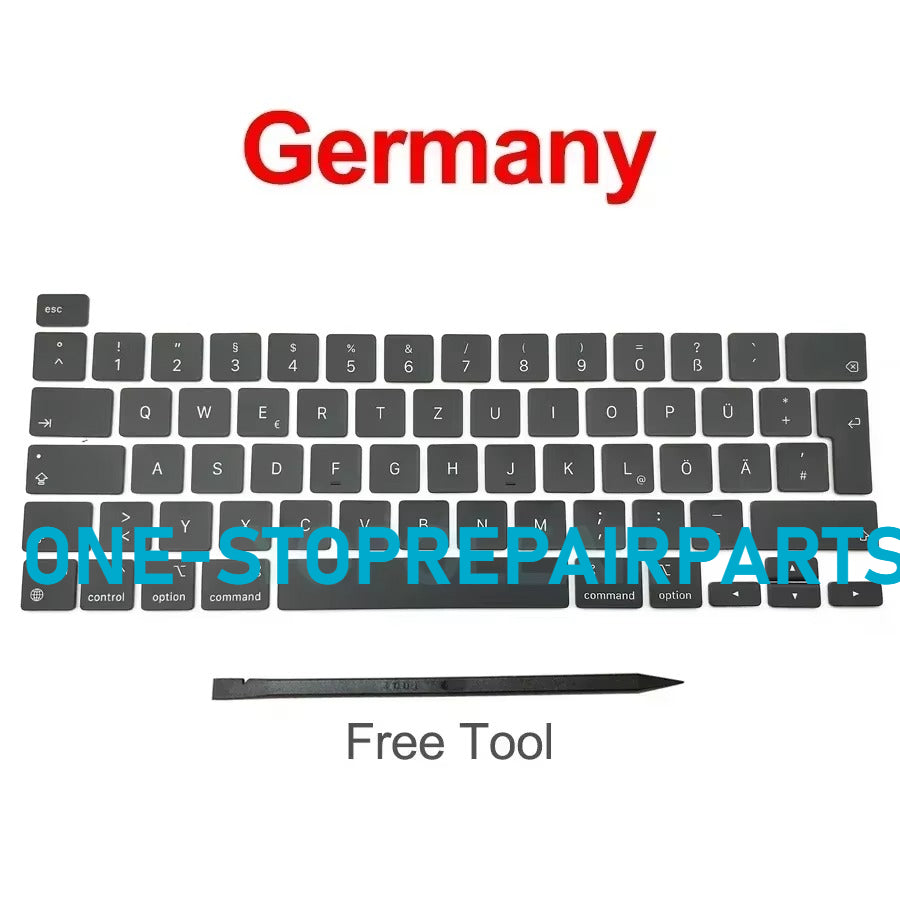New Laptop A2338 Keycap Keys key Cap Keyboard Russian RU US UK French Spain Germany Italy For Macbook Pro Retina 13" M1 M2 Macbook repair parts