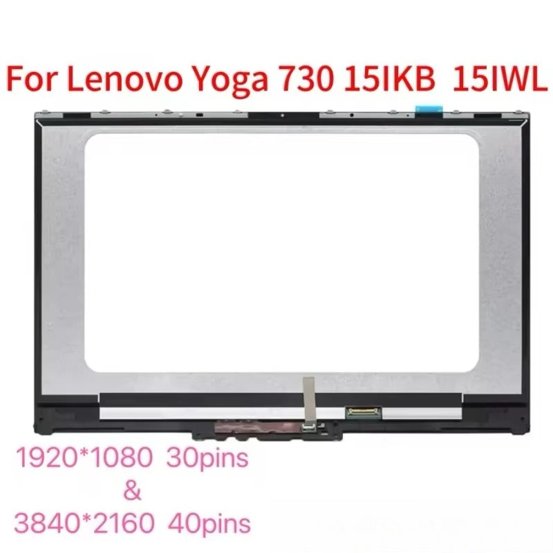 15.6" Touch Screen Lcd Assembly for Lenovo Yoga 730 15Ikb/15Iwl, Full Hd 1920X1080 Ips Replacement, Digitizer Panel Lenovo laptop repair parts
