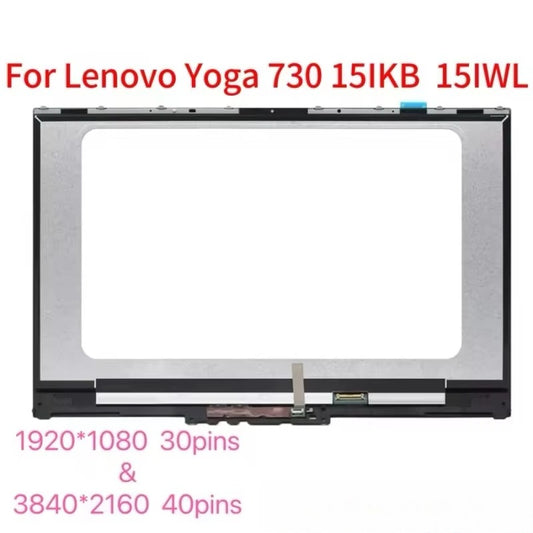 15.6" Touch Screen Lcd Assembly for Lenovo Yoga 730 15Ikb/15Iwl, Full Hd 1920X1080 Ips Replacement, Digitizer Panel Lenovo laptop repair parts