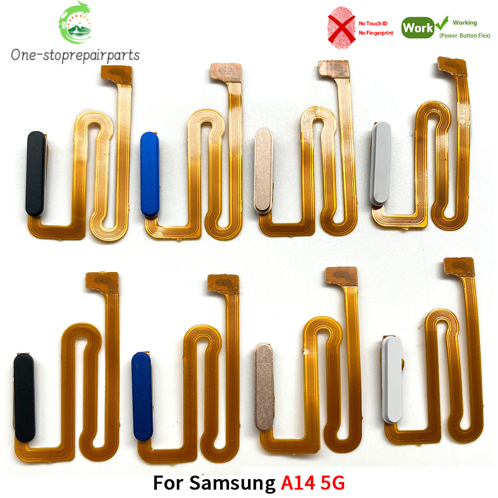 10Pcs, Home Button FingerPrint Touch ID Sensor Flex Cable Ribbon For Samsung A04s A13 A14 A24 A34 A54 4G 5G Replacement Parts Samsung phone repair parts