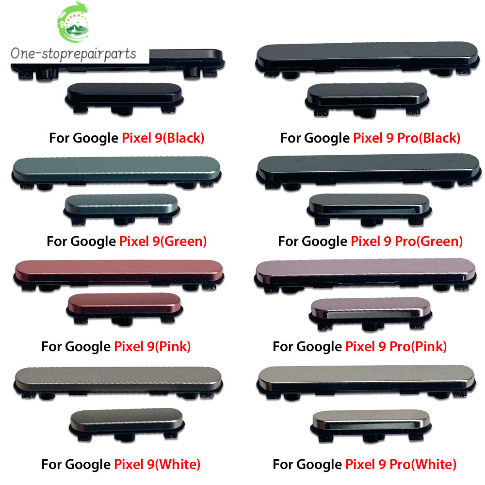 10Pcs. New For Google Pixel 9 / Pixel 9 Pro / Pixel 9 Pro XL Power Volume Side Button Key Replacement Parts Google Pixel phone repair parts