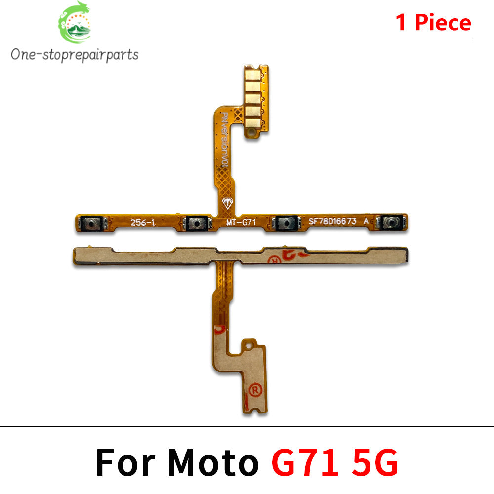 Power on off Volume Key Button Flex Cable For Motorola Moto G10 G20 G30 G100 G200 G50 G60 G60s G31 G51 G71 G22 G32 G52 G62 5G Motorola phone repair parts
