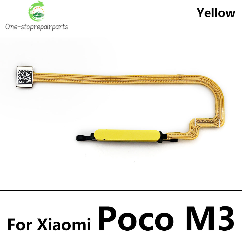 Fingerprint For Xiaomi Redmi Note 9 10 Pro 9s Poco X3 Pro M3 Home Button Fingerprint Menu Return Key Sensor Flex Cable Xiaomi  Xiao mi phone repair parts