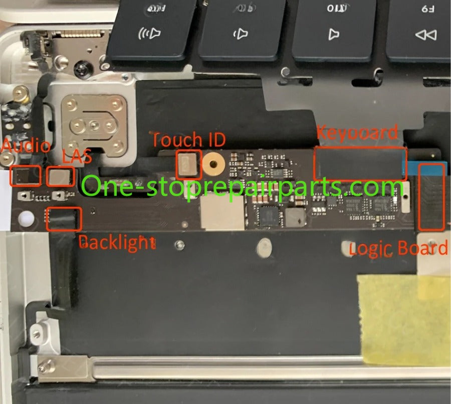 New Programmed Full Function for MacBook Air Retina 13.6" M2 A2681 Keyboard/Audio Jack/Touch ID/LAS/Logic Board Connector Board 820-02862-A Macbook repair parts