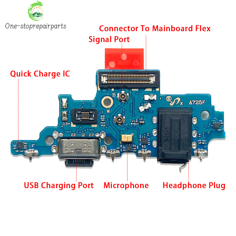 For Samsung A13 A23 A33 A53 A52 A72 A14 A24 A34 A54 4G 5G USB Charging Port Dock Charger Connector Board With Micro Flex Cable Samsung phone repair parts