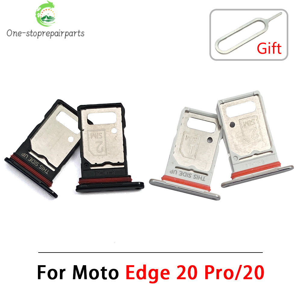 SIM Card Tray Slot Holder Adapter Accessories For Motorola Moto Edge 20 30 40 50 Pro Neo Fusion Lite Ultra Motorola phone repair parts