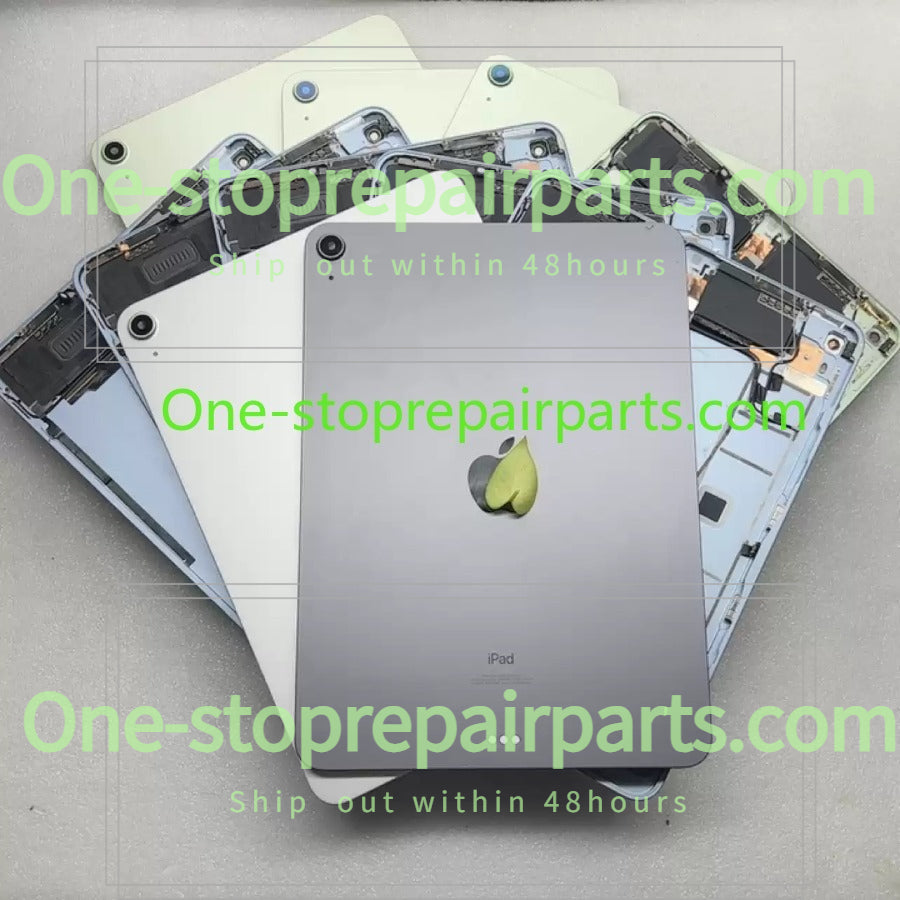 Back housing cover with speaker home power key button parts assembly for iPad air 4 air 5 air 6 A2316 A2588 A2589 A2902 A2702 A2324 A2903 A2904 WiFi Cellular battery back cover iPad repair parts