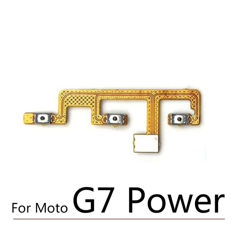 50Pcs, Volume Button Power Switch On Off Button Flex Cable For Motorola Moto G5 G6 G8 G7 G9 Plus Play Power Lite Motorola phone repair parts