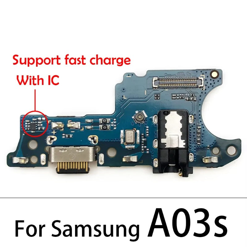 10Pcs USB Charger Charging Port Dock Connector Board Flex Cable For Samsung A10S A20S A30S A50S A21s A12 A02s A03s A03 Core Samsung phone repair parts