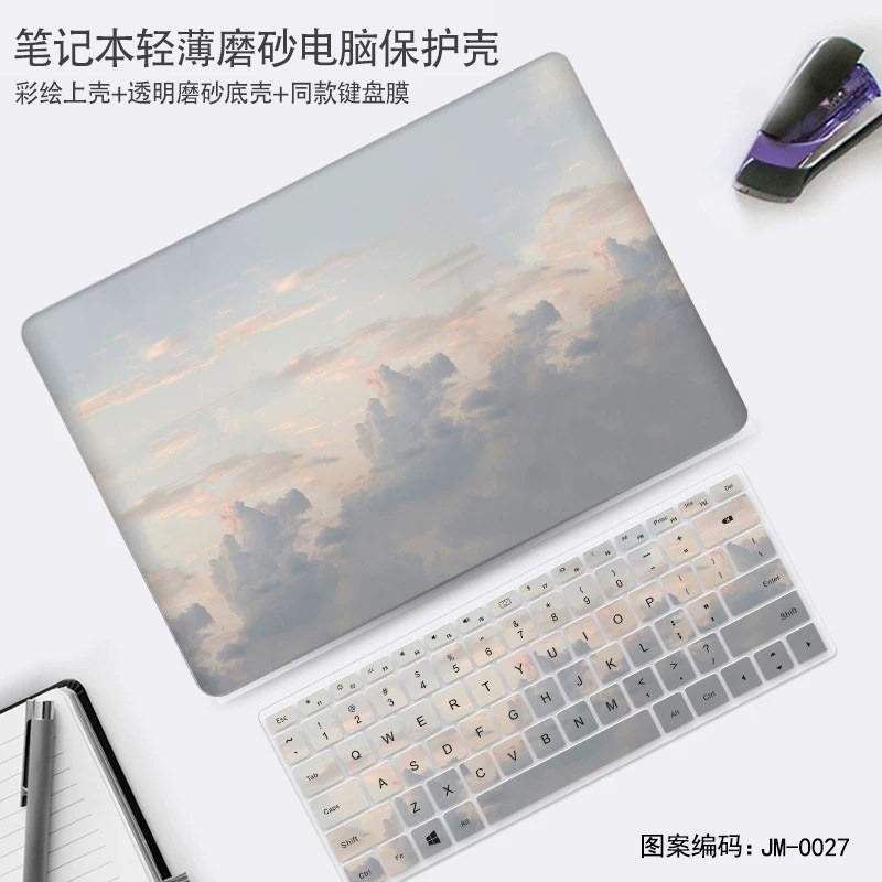 Oil painting wind protective case for Huawei 11 "12" 13 "14" 15 "16" matebook 14 MateBook XPro 16S 13S MateBook D14/SE Honor MagicBook X 15 16 protective case, notebook case film Laptop accessories