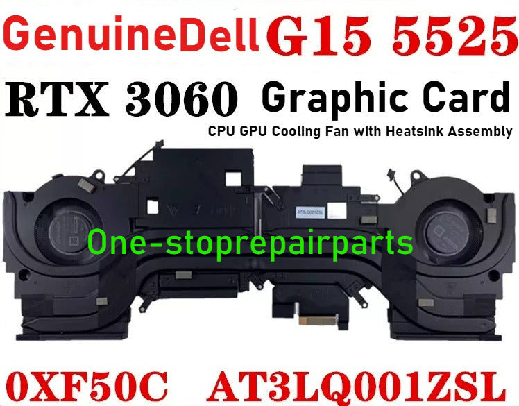 CPU GPU Cooling Fan Heastsink Assemble For Dell G15 5510 5511 5515 5520 5521 5525 Radiator Fan Module 0JPVVG 05YW78 0CD2W3 0C6FY4 060XK7 08J8F5 0Y5MJD 0XF50C 0G7V1F 01FM26 0V1KC2 Dell laptop repair parts
