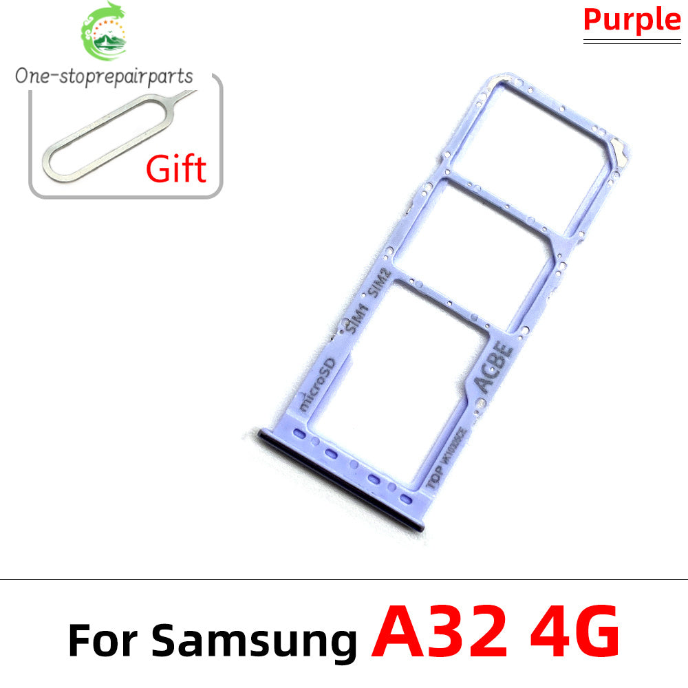 SIM Card Tray Slot Holder Adapter Accessories For Samsung A22 A32 4G 5G Replacement Spare Parts Samsung phone repair parts