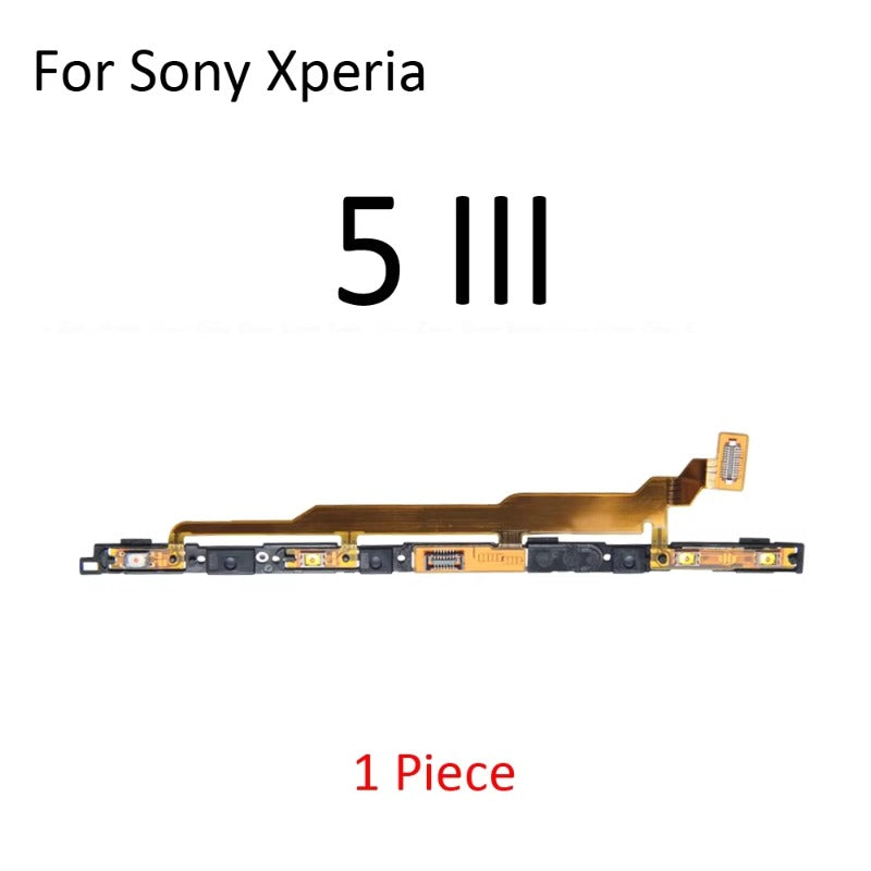 Switch Power ON OFF Key Mute Silent Volume Button Ribbon Flex Cable Parts For Sony Xperia 1 5 II III IV V VI Sony phone repair parts