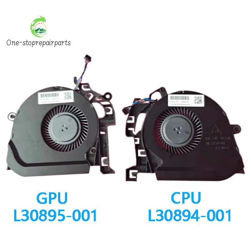 NEW ORIGINAL LAPTOP CPU GPU COOLING FAN For HP ZBook Studio 15 G5 G6 L30894-001 L30895-001 HP laptop repair parts