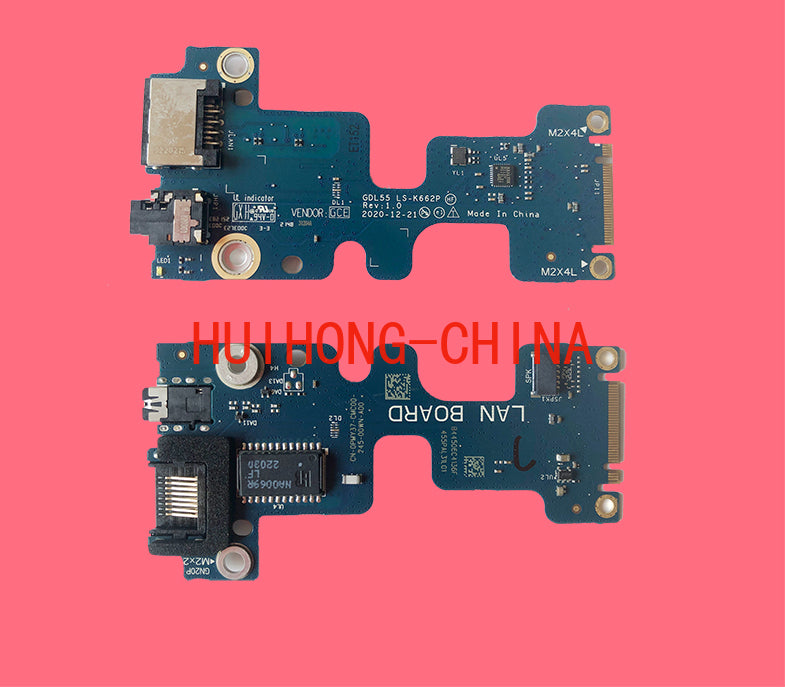 Dell G15 5510 5515 5511 5520 network port audio small board USB small board 091CKF 0F5X25 0PMY37 05N52P 07C6KC 0PXVKJ  LS-K668DAUGHTERBOARD