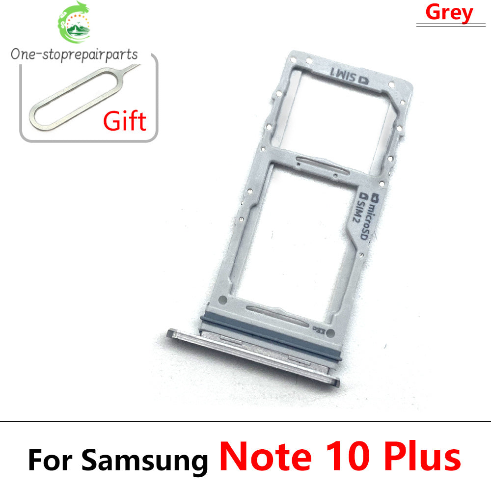 New Sim Card Tray Reader Socket Slot Holder For Samsung Note 10 Plus Lite / Note 20 Ultra Dual SIM Replacement Part Samsung phone repair parts