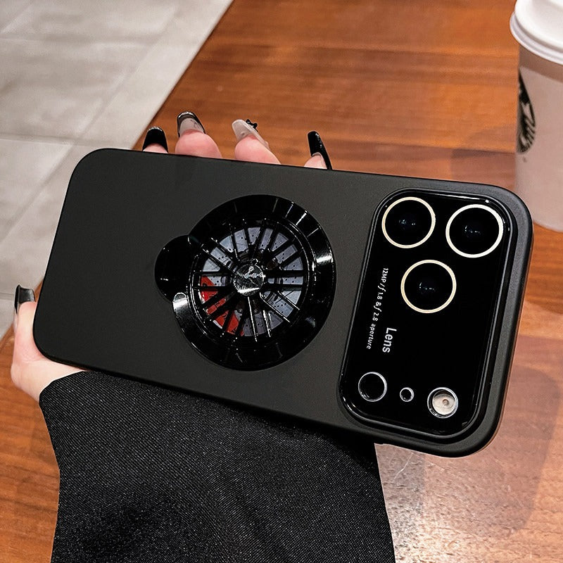 Unzip gyro for iPhone 17promax mobile phone case New iPhone16 protective case Frosted 17Air lens All-inclusive anti-drop ultra-thin 360 magnetic suction bracket Men's and women's hard case Phone accessories