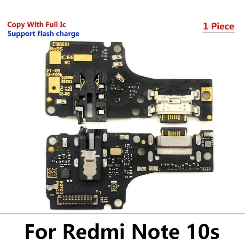 10Pcs USB Charge Port Dock Connector Charging Board Flex Cable For Xiaomi Poco X3 Pro M3 Redmi Note 7 8 8T 9S 9 10 10s Pro 9C 9A  Xiaomi  Xiao mi phone repair parts