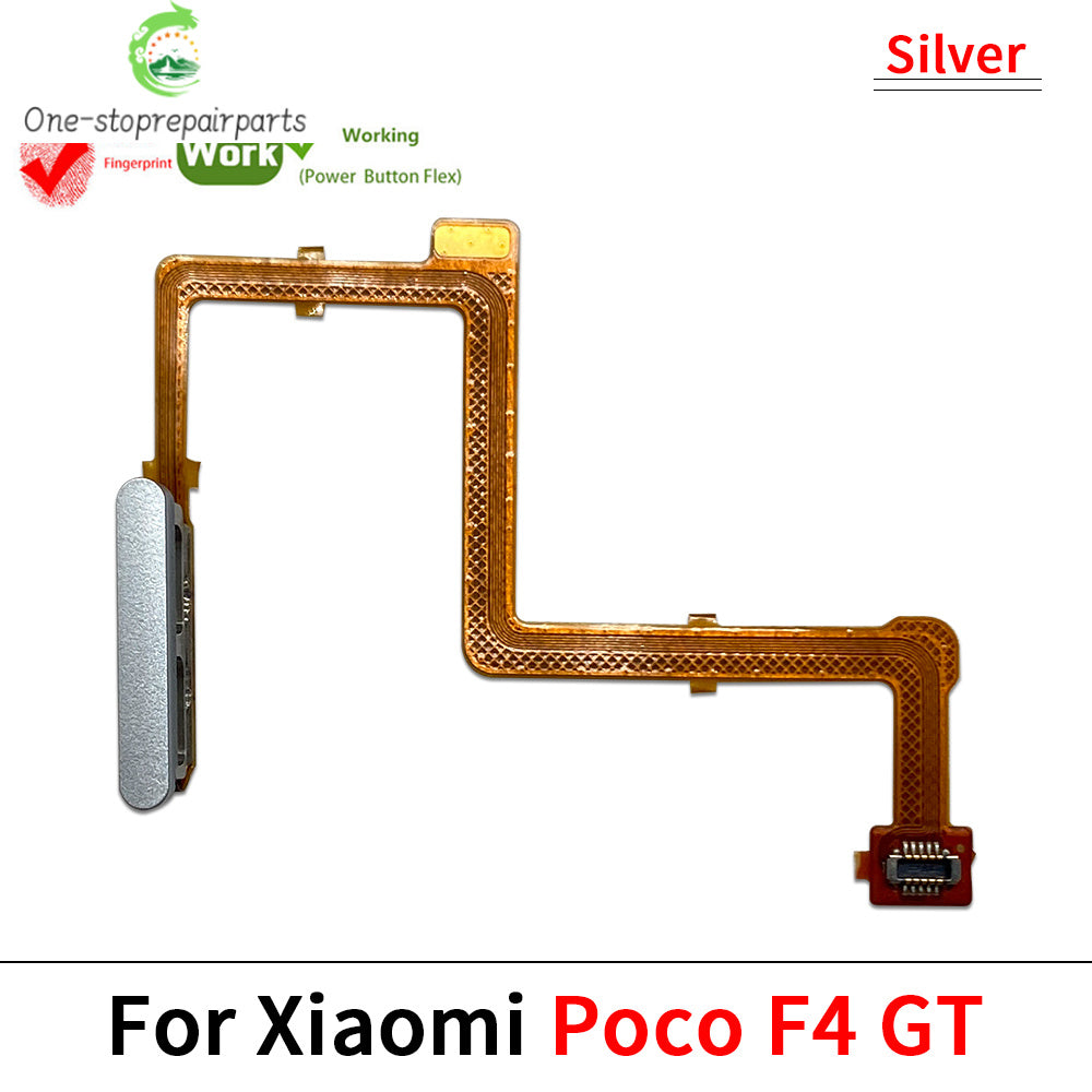 New Fingerprint Flex Cable For Xiaomi Mi Poco F3 F4 GT F5 5G Home Menu Button Key Flex Cable Replacement Parts Xiaomi  Xiao mi phone repair parts