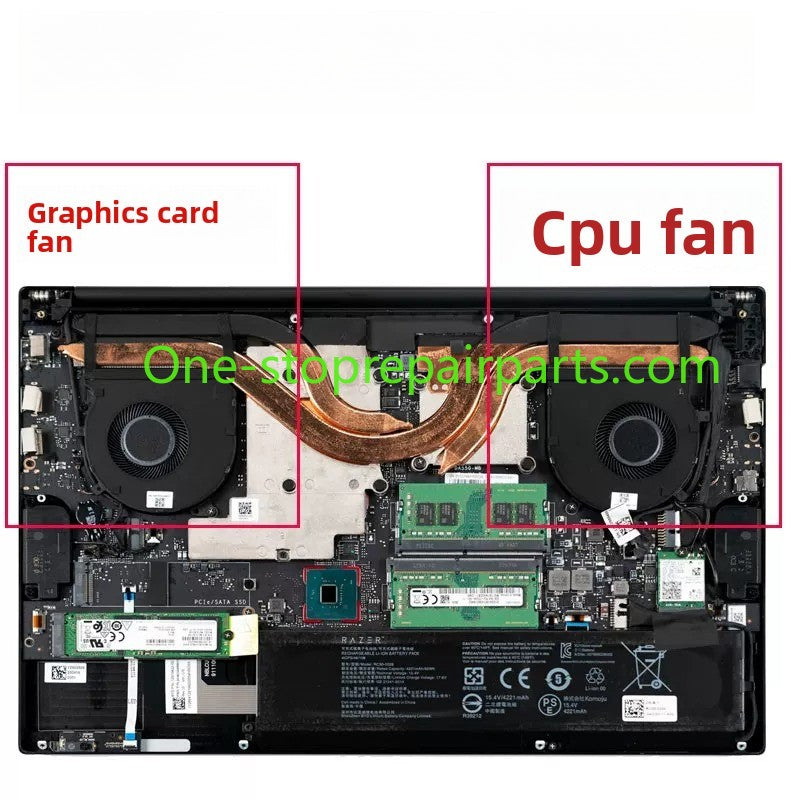 5V 0.5A CPU GPU Coolling fan for RAZER Blade15 RZ09-0270 0300 0328 0369 DFS5K121142621 FL6T DFS501105PR0T FL6S cooler fan