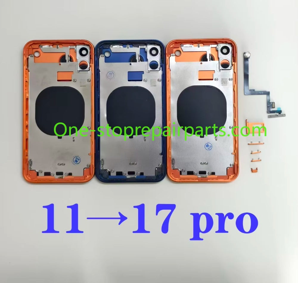 Convertor Housing For iPhone XR To 17 Pro 11 Like 17 Pro X XS Max Convert to 17 Pro Max Backshell Replacement Refitted Chassis iPhone phone repair parts