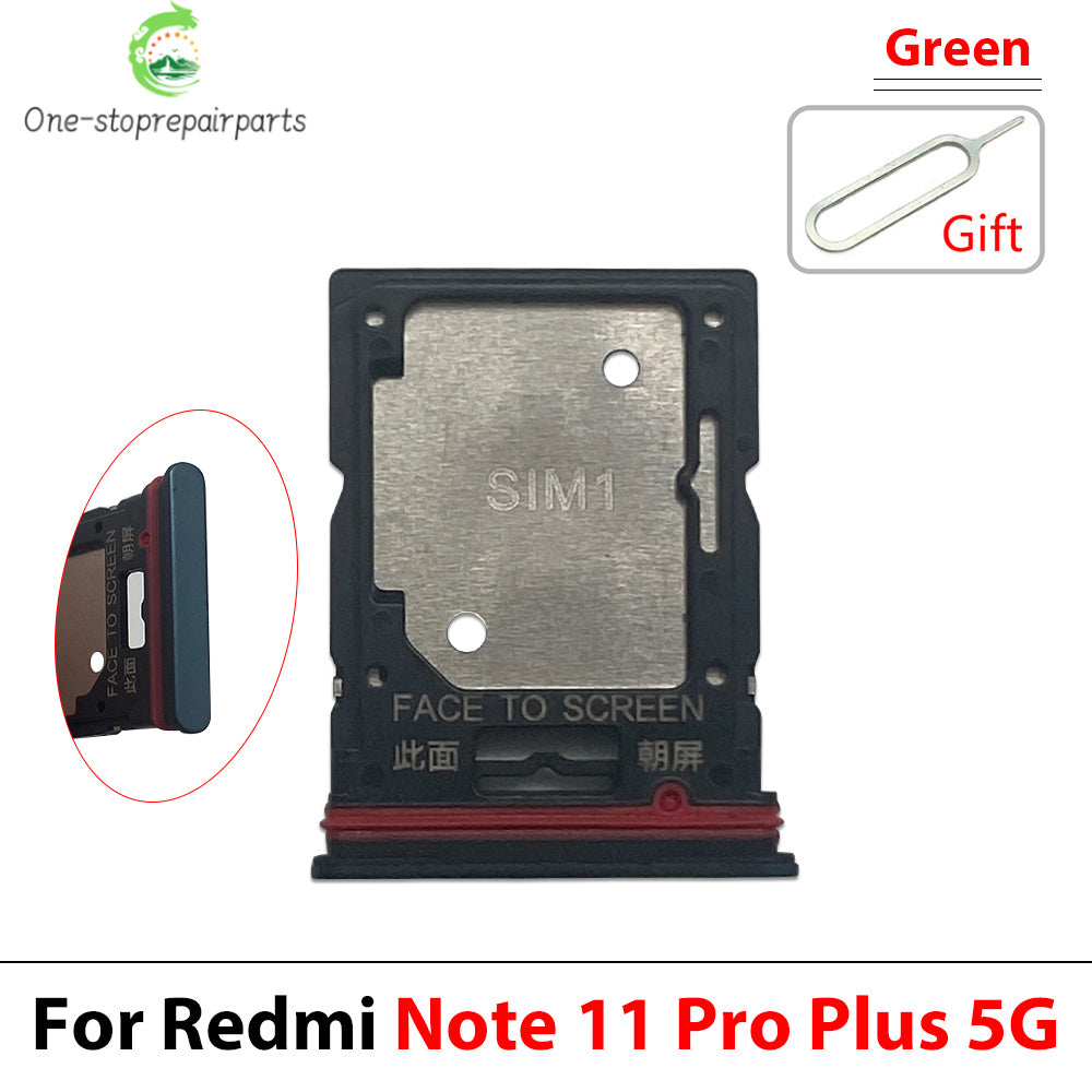 10Pcs, New For Xiaomi Redmi Note 11 11s Pro Plus 4G 5G SIM Card Tray Slot Holder Replacement Parts  Xiaomi  Xiao mi phone repair parts