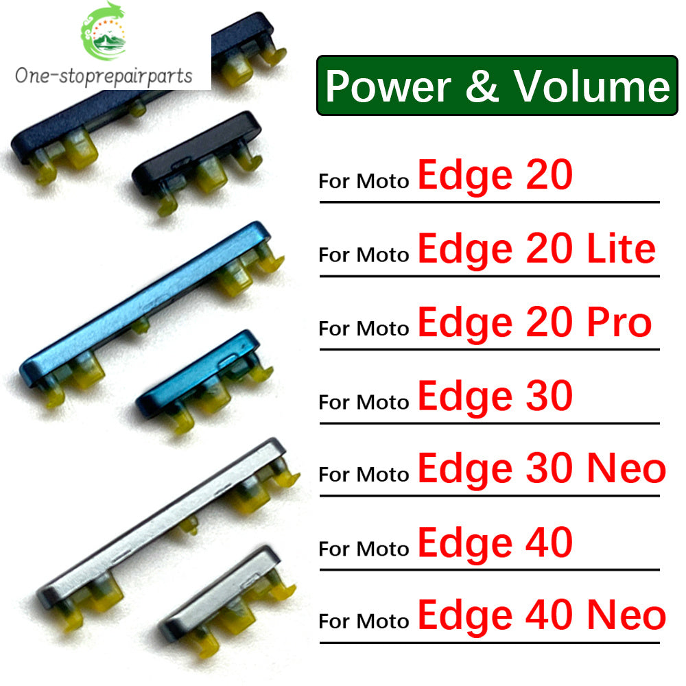 Power Button Volume Side Button Key For Motorola Moto Edge 20 30 40 Neo Pro lite Replacement Parts Motorola phone repair parts