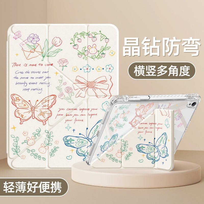 For Huawei matepad11.5 protective case 2026 new pro12.2 tablet case 115s with pen slot air12 all-inclusive For glory x10/9 anti-drop se10.4 star butterfly dance 2023 Tablet Accessories