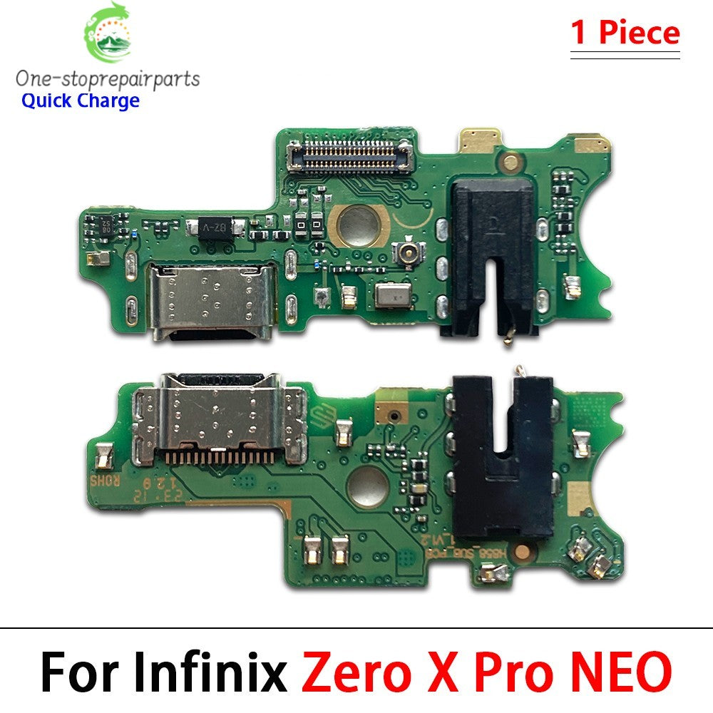 USB Charge Port Dock Connector Charging Board Flex Cable For infinix Note 7 8 8i 12 30 40 Pro 5G Smart 5 6 7 Plus Zero 8 X Pro  infinix phone repair parts