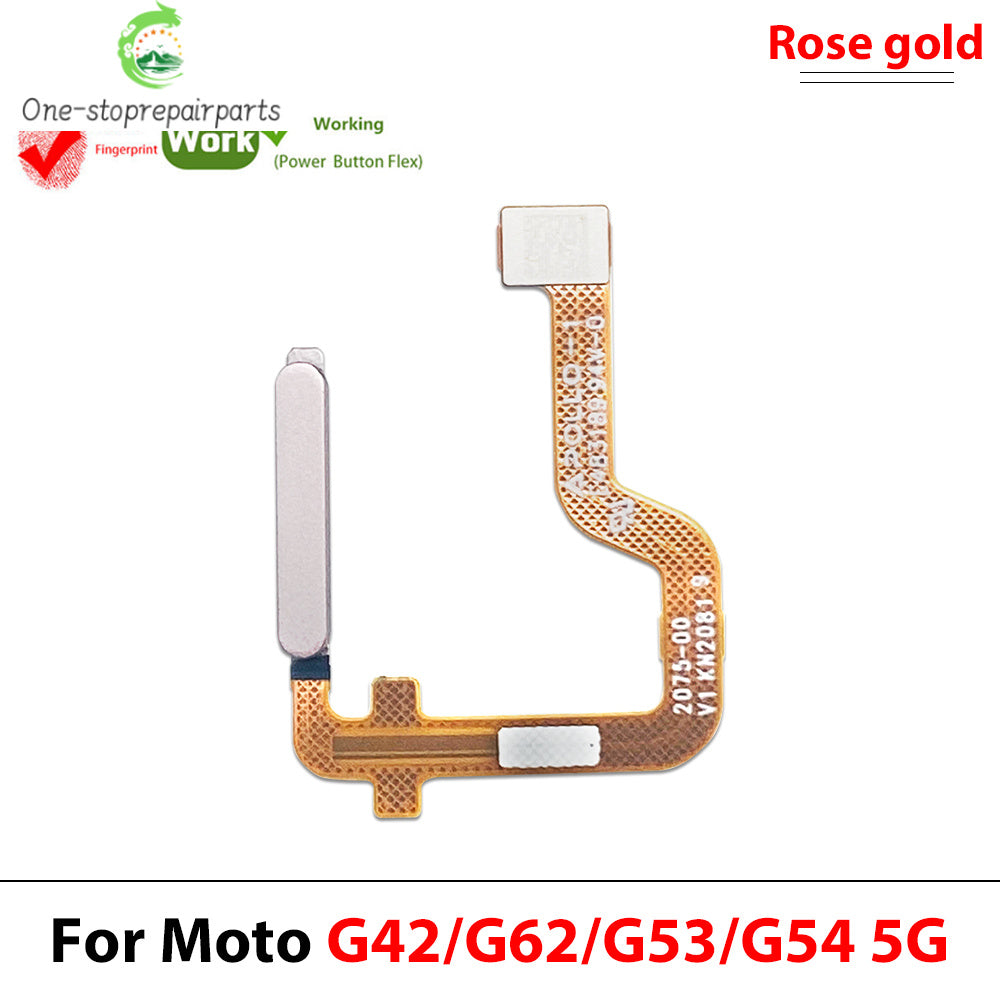 Home Button FingerPrint Touch ID Sensor Flex Cable For Motorola Moto G22 G42 G62 G53 G54 E32 Replacement Parts Motorola phone repair parts