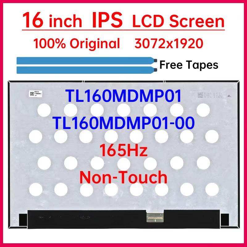 16 Inch 165Hz Laptop LCD Screen TL160MDMP01 TL160MDMP01-00 Display Matrix Panel Replacement 3072x1920 Non-Touch Laptop screen replacement